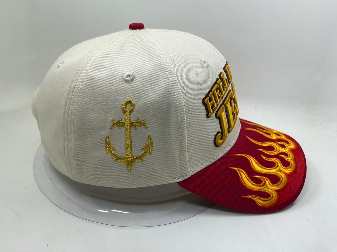Colossians 2:15 |HELL BENT ON JESUS FLAME HAT | RED
